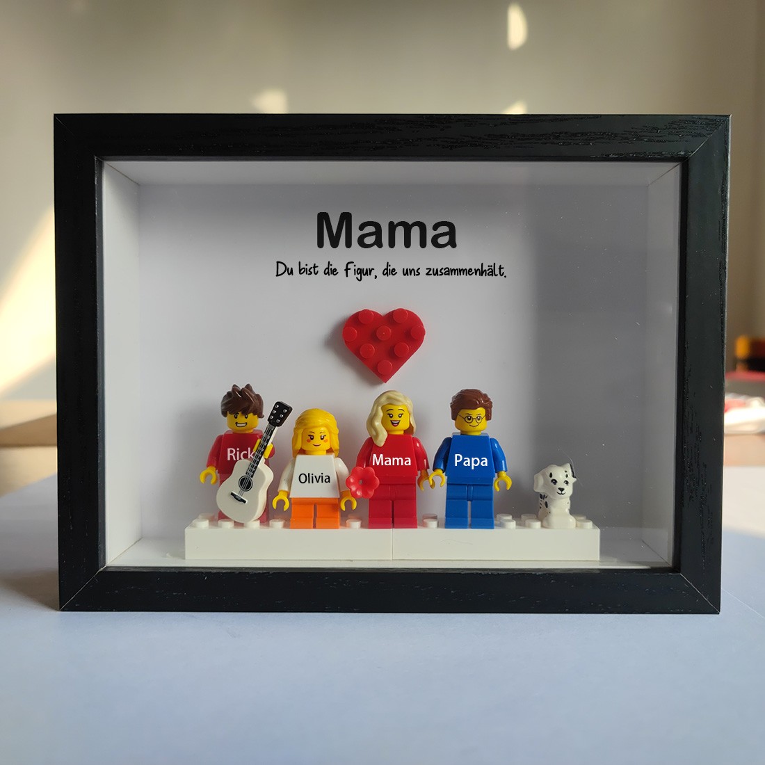 Alles Gute zum Muttertag Personalisierter Mini-Figurenrahmen mit Namensgravur