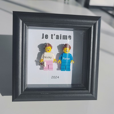 💖Ich liebe dich. Personalisierte Minifigurenrahmen. Mit Liebe