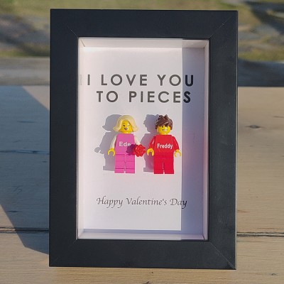 ‼️[Großer Ausverkauf heute]Erstellen Sie Ihren personalisierten Minifigurenrahmen mit Namensgravur für Paare