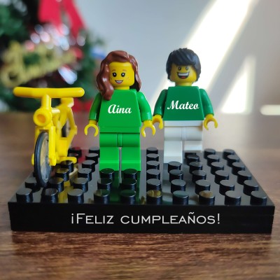 Te amo por siempre Figuras personalizadas en ladrillo personalizado con mascotas Regalo para pareja, para novio, para novia, para niños