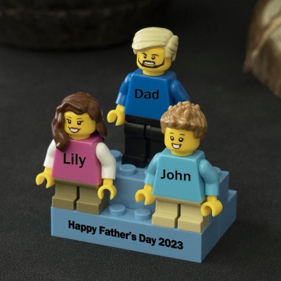 Personalisierte Figuren auf personalisiertem Ziegel