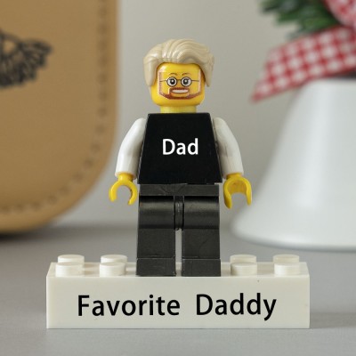 Personalisierte Figur Familiengeschenk für Papa zum Vatertag | Vatertagsgeschenk