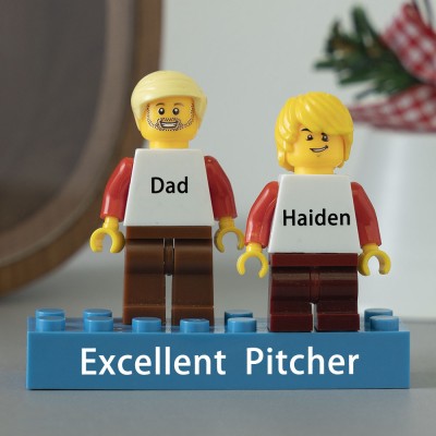 Personalisierte Figur Familiengeschenk für Papa zum Vatertag | Vatertagsgeschenk