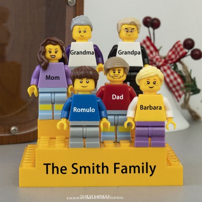 Personalisierte Figur Familiengeschenk für Papa zum Vatertag | Vatertagsgeschenk