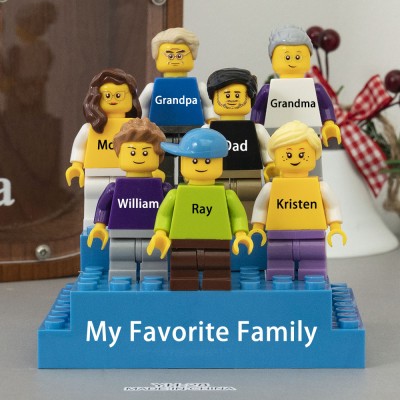 Personalisierte Figur Familiengeschenk für Papa zum Vatertag | Vatertagsgeschenk