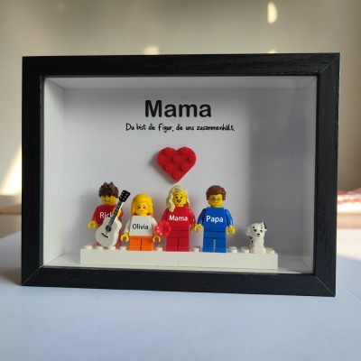 Alles Gute zum Muttertag Personalisierter Mini-Figurenrahmen mit Namensgravur